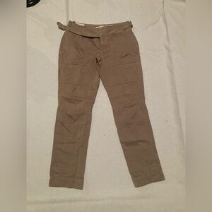 Banana Republic Women's Tan Ankle Pants Cotton Linen Size 0